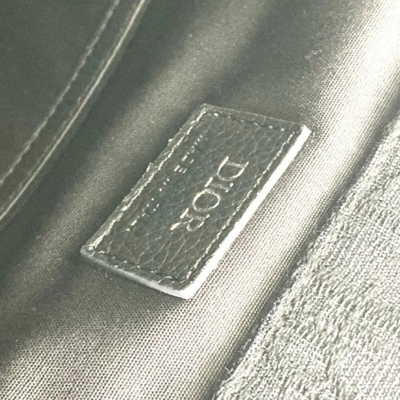 Auth Dior 1ADBA161YKS 23SS Saddle Oblique Backpack Canvas/Leather Navy/Black - Picture 10 of 14